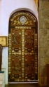 Our Lady of Victories Church. The Sacristy Door features a bas relief of prophets from the Old Testament.